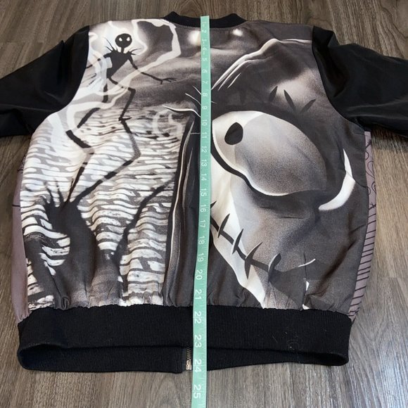 Disney Nightmare Before Christmas Bomber Jacket Jack Sally Love Women’s Large - Picture 8 of 9